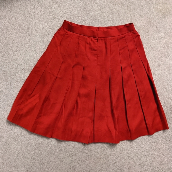 Made in Japan! Vintage 80's Pleated Linen Blend Skirt - Picture 7 of 7